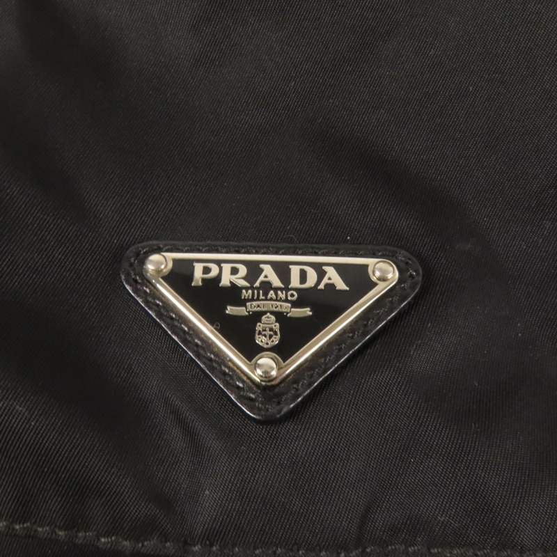 PRADA 尼龍Backpack銀扣背包-6