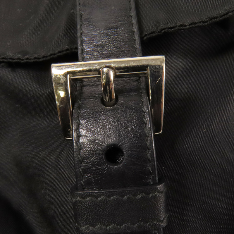 PRADA 尼龍Backpack銀扣背包-7