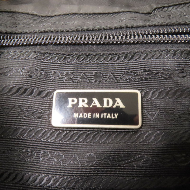 PRADA 尼龍Backpack銀扣背包-8