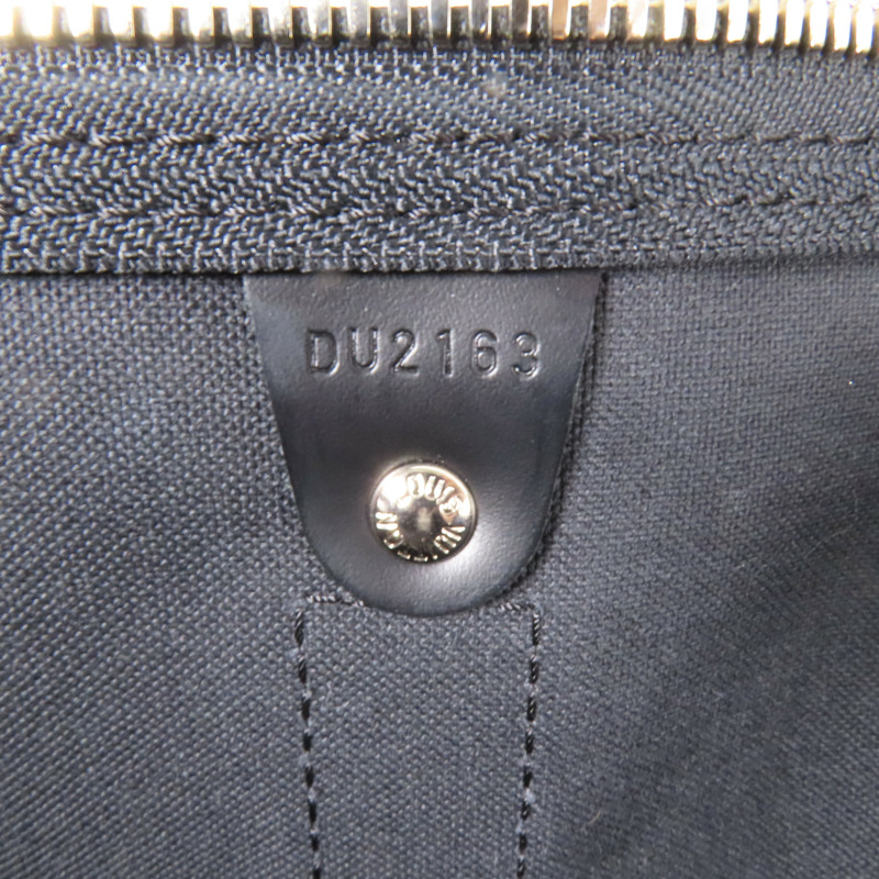 LOUIS VUITTON Damier Graphite Keepall 55銀扣手挽袋-12