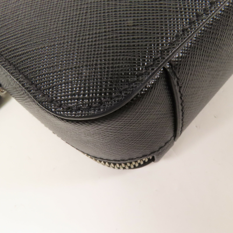 PRADA Saffiano皮革Shoulder Bag銀扣肩背袋-13