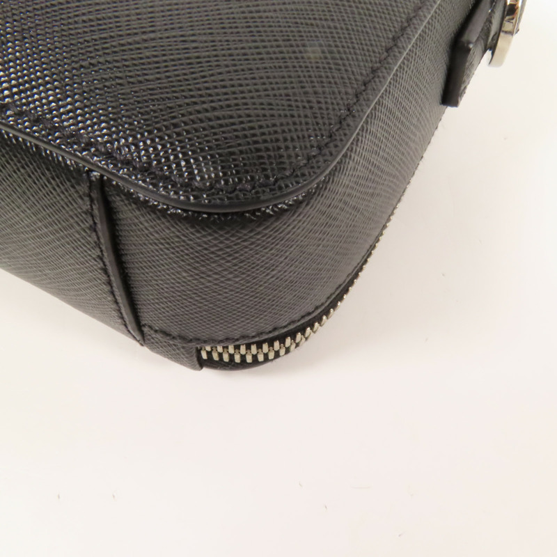 PRADA Saffiano皮革Shoulder Bag銀扣肩背袋-14