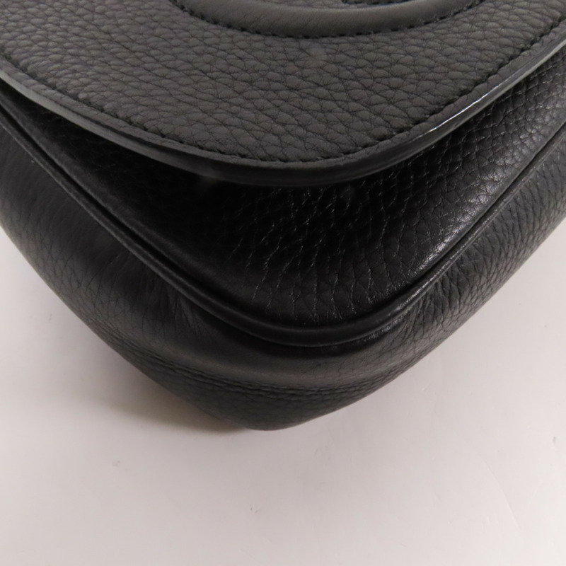 GUCCI 牛皮皮革Soho金扣鏈帶肩背袋-11