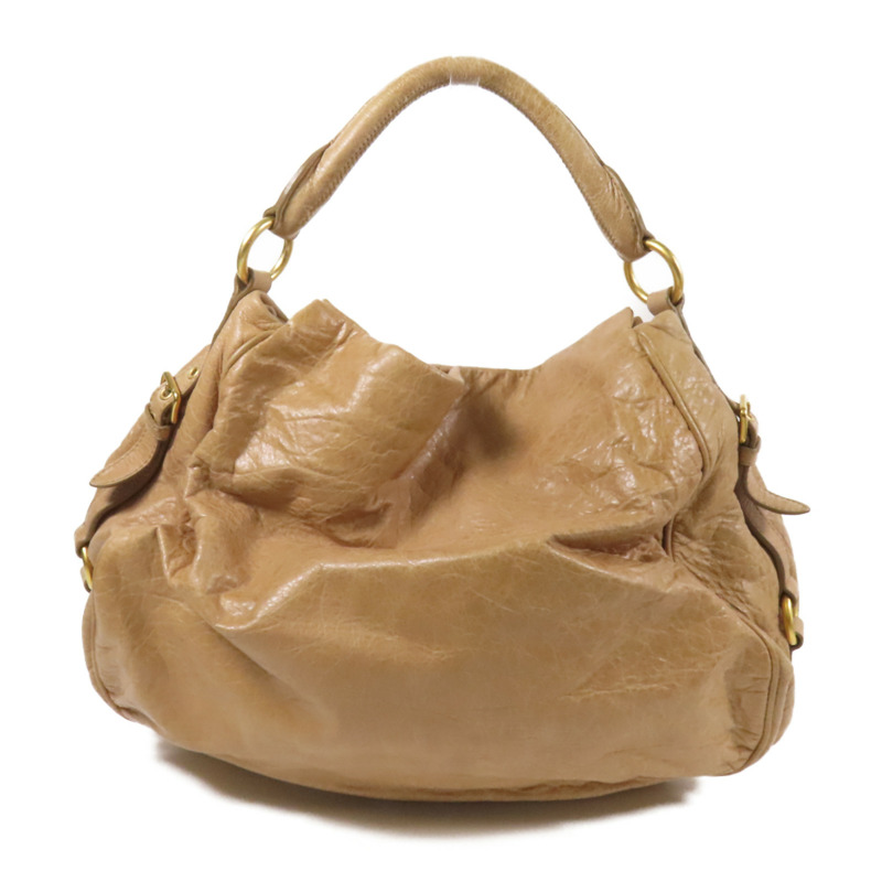 Miu Miu 牛皮皮革2way Shoulder Bag金扣手挽肩背兩用袋-1