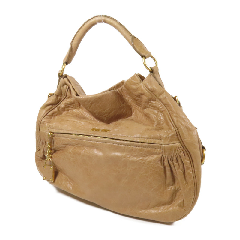 Miu Miu 牛皮皮革2way Shoulder Bag金扣手挽肩背兩用袋-2
