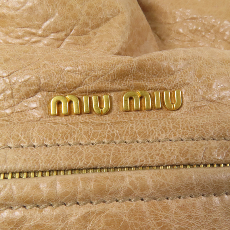 Miu Miu 牛皮皮革2way Shoulder Bag金扣手挽肩背兩用袋-7