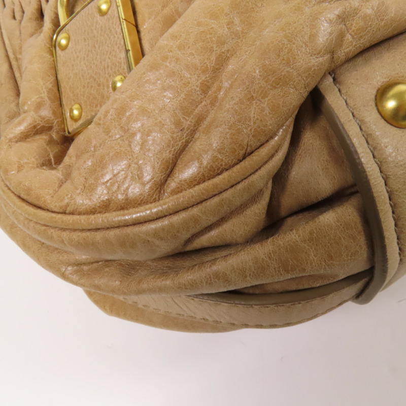 Miu Miu 牛皮皮革2way Shoulder Bag金扣手挽肩背兩用袋-11