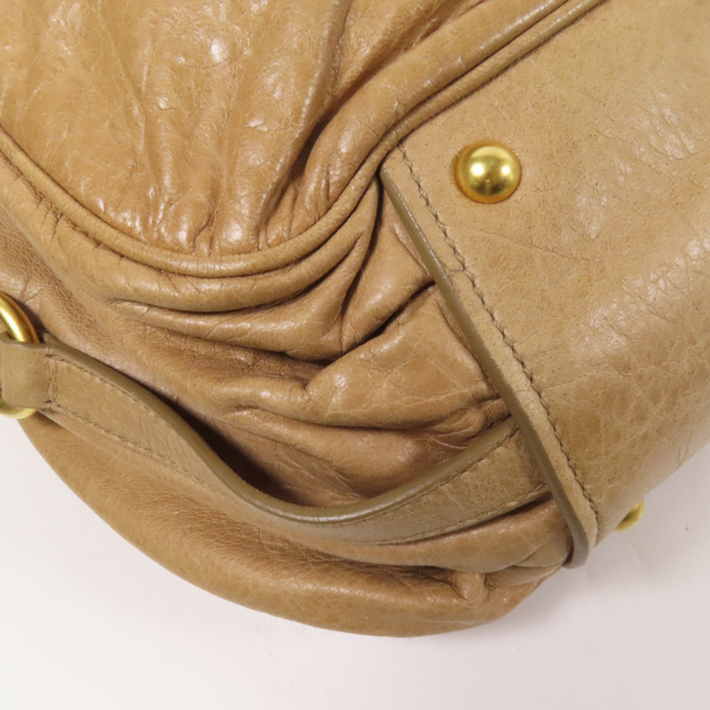 Miu Miu 牛皮皮革2way Shoulder Bag金扣手挽肩背兩用袋-13