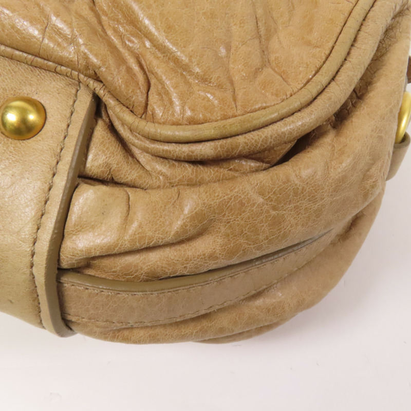Miu Miu 牛皮皮革2way Shoulder Bag金扣手挽肩背兩用袋-14