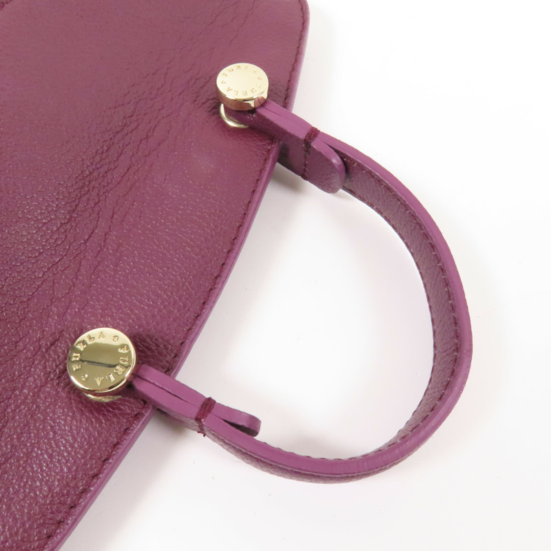 Furla 牛皮皮革Shoulder Bag金扣手挽肩背兩用袋-7