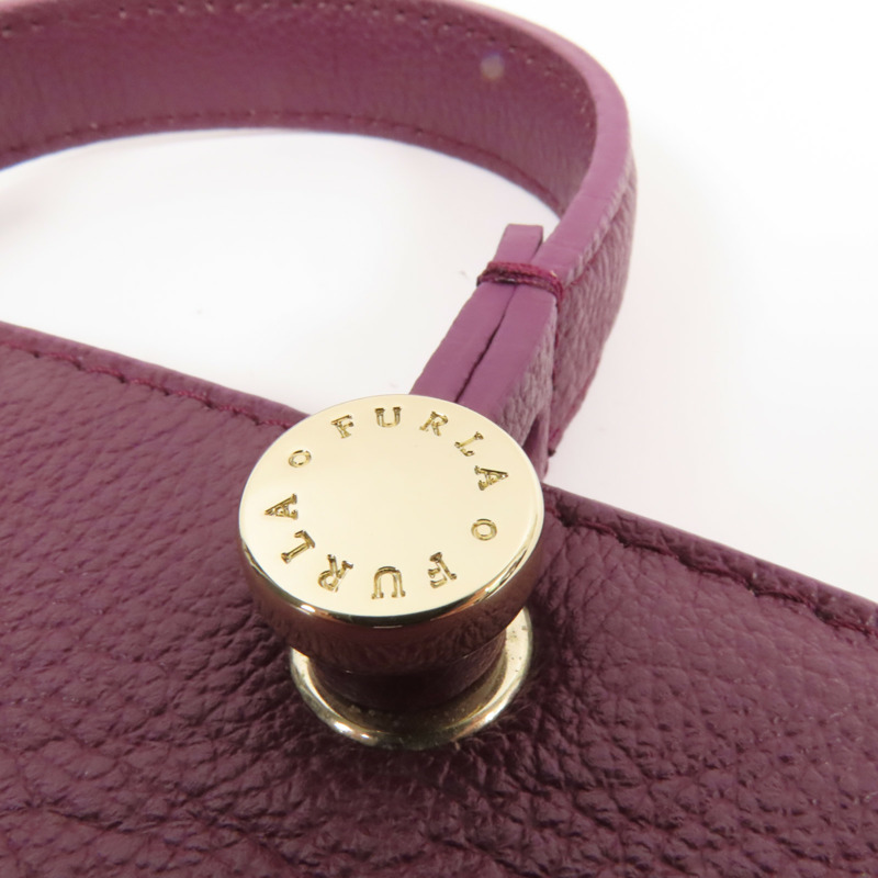 Furla 牛皮皮革Shoulder Bag金扣手挽肩背兩用袋-8