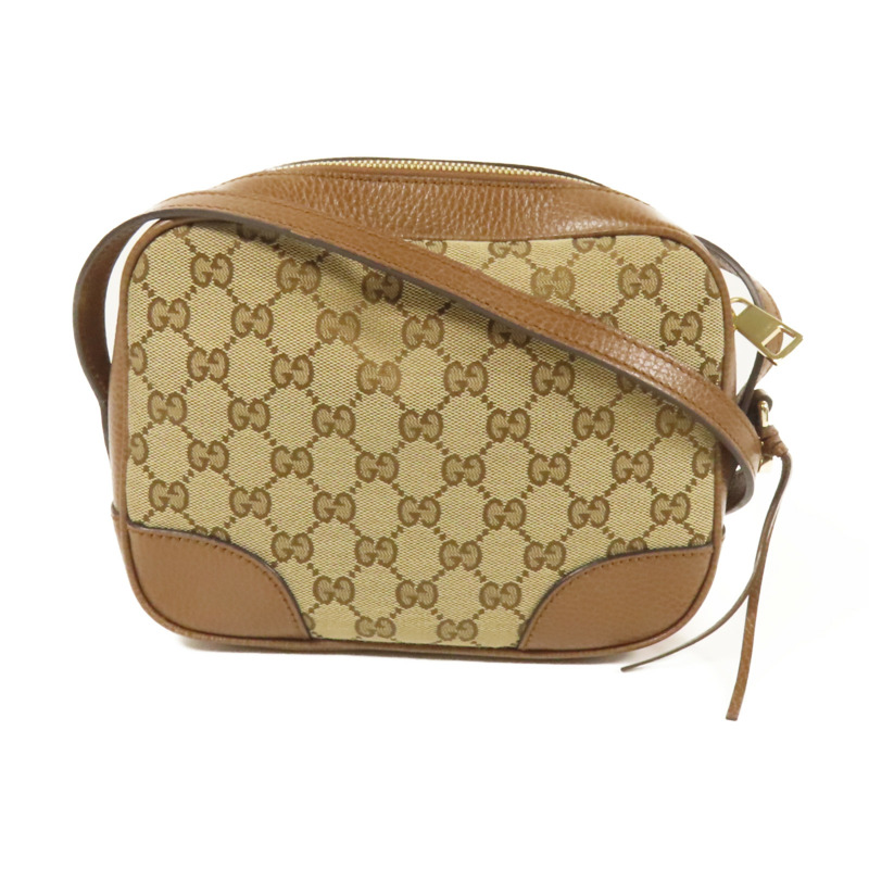 GUCCI 帆布Shoulder Bag金扣肩背袋-0