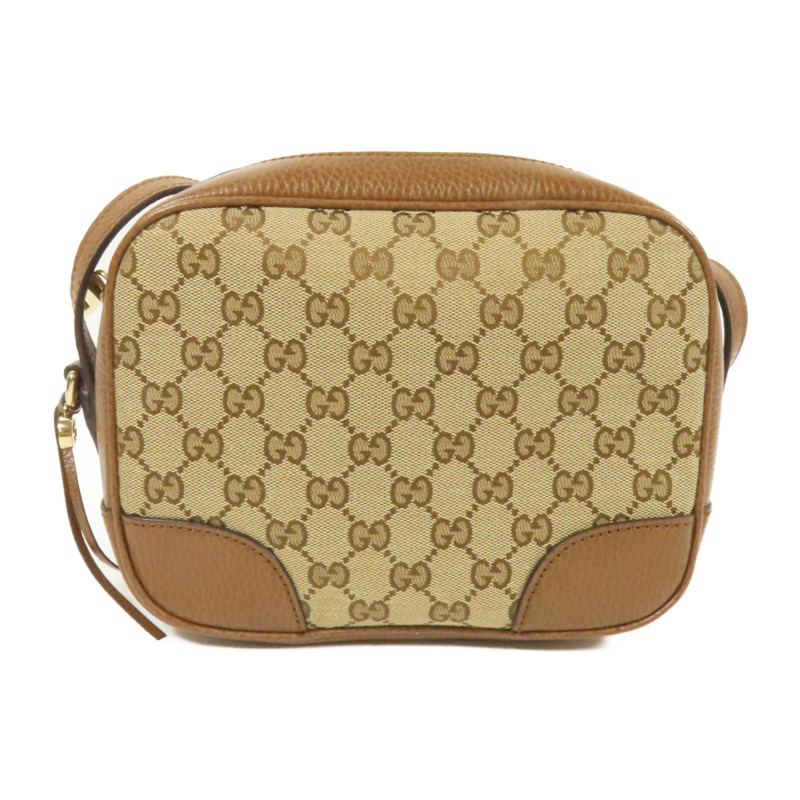 GUCCI 帆布Shoulder Bag金扣肩背袋-1