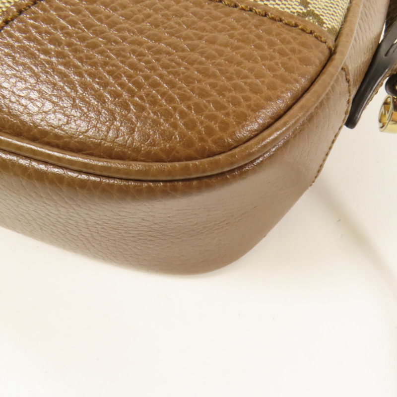 GUCCI 帆布Shoulder Bag金扣肩背袋-10