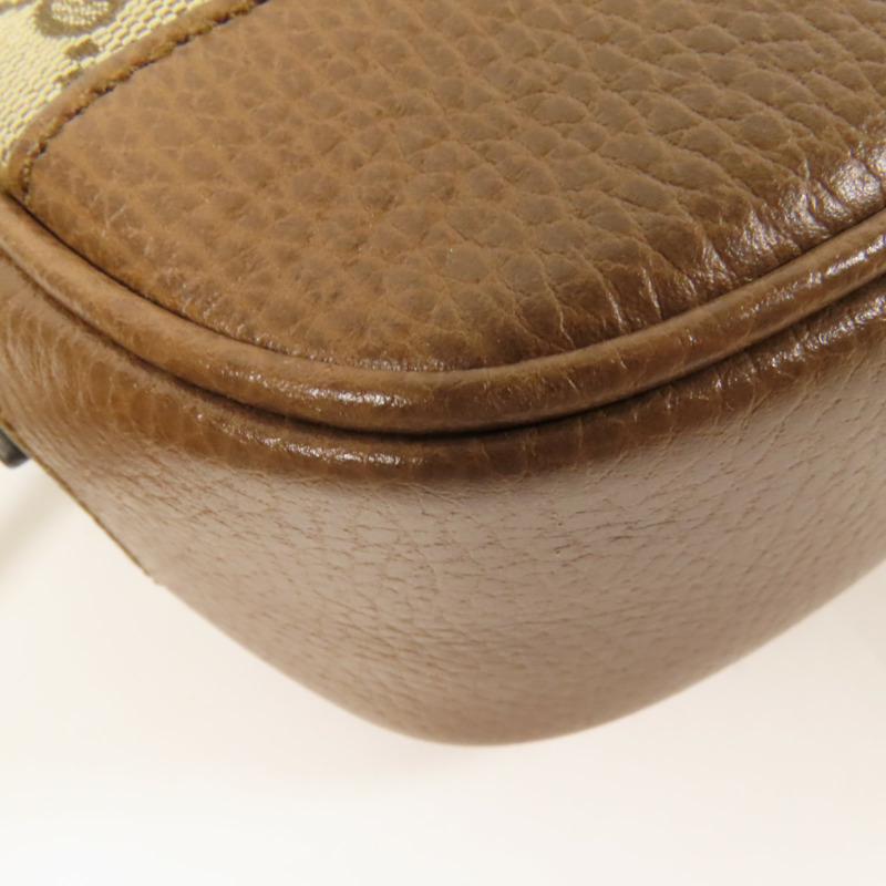 GUCCI 帆布Shoulder Bag金扣肩背袋-11