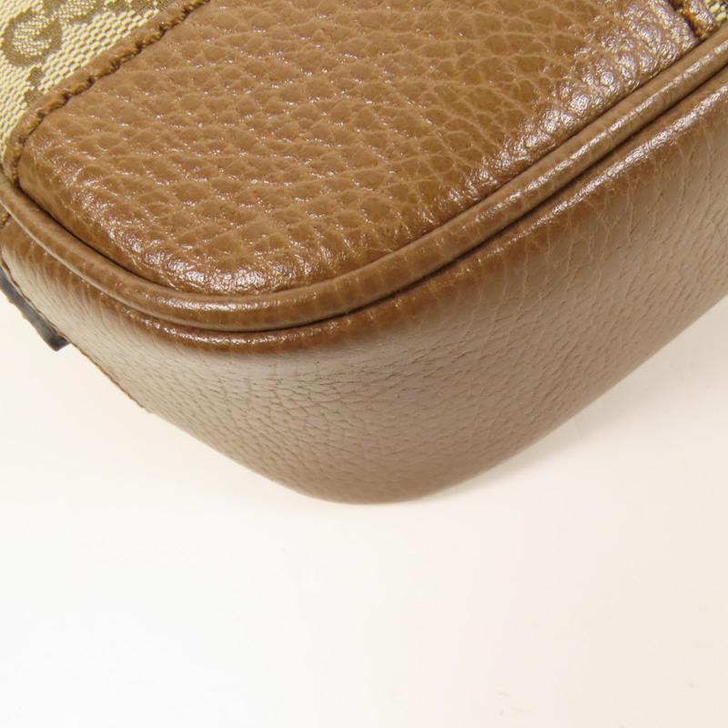 GUCCI 帆布Shoulder Bag金扣肩背袋-13