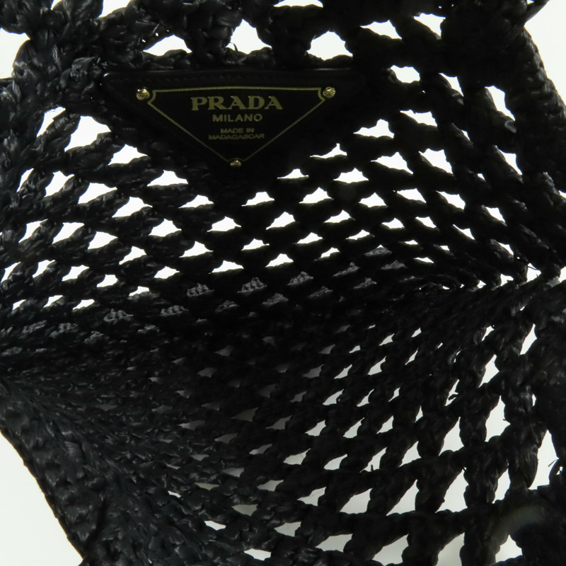 PRADA 藤料Shoulder Bag肩背袋-5