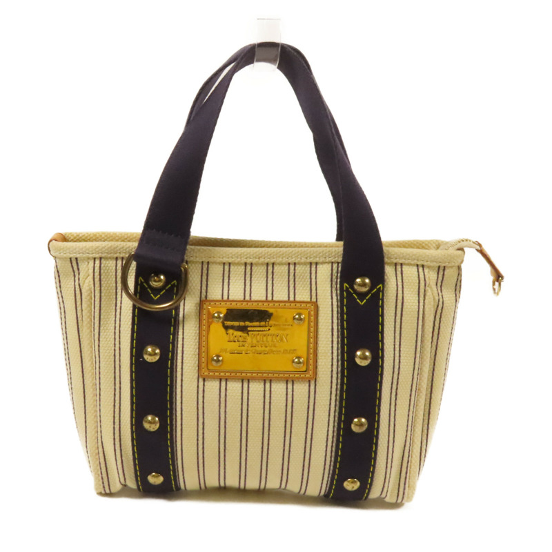LOUIS VUITTON 帆布Antigua Cabas PM金扣手挽袋-0