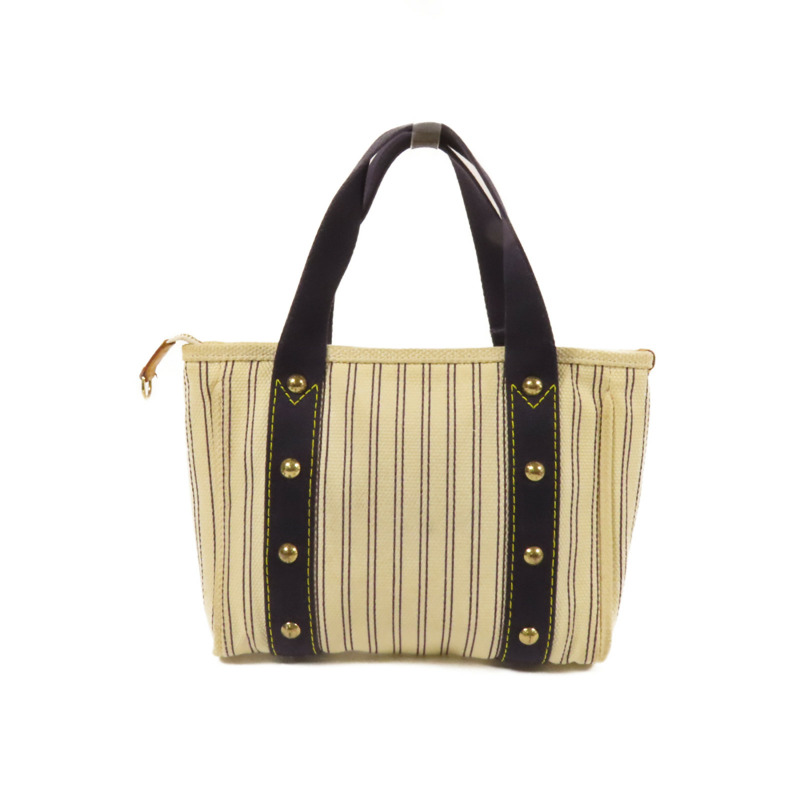 LOUIS VUITTON 帆布Antigua Cabas PM金扣手挽袋-1