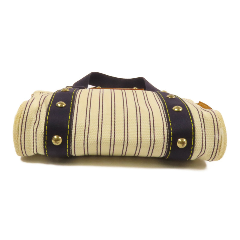 LOUIS VUITTON 帆布Antigua Cabas PM金扣手挽袋-3