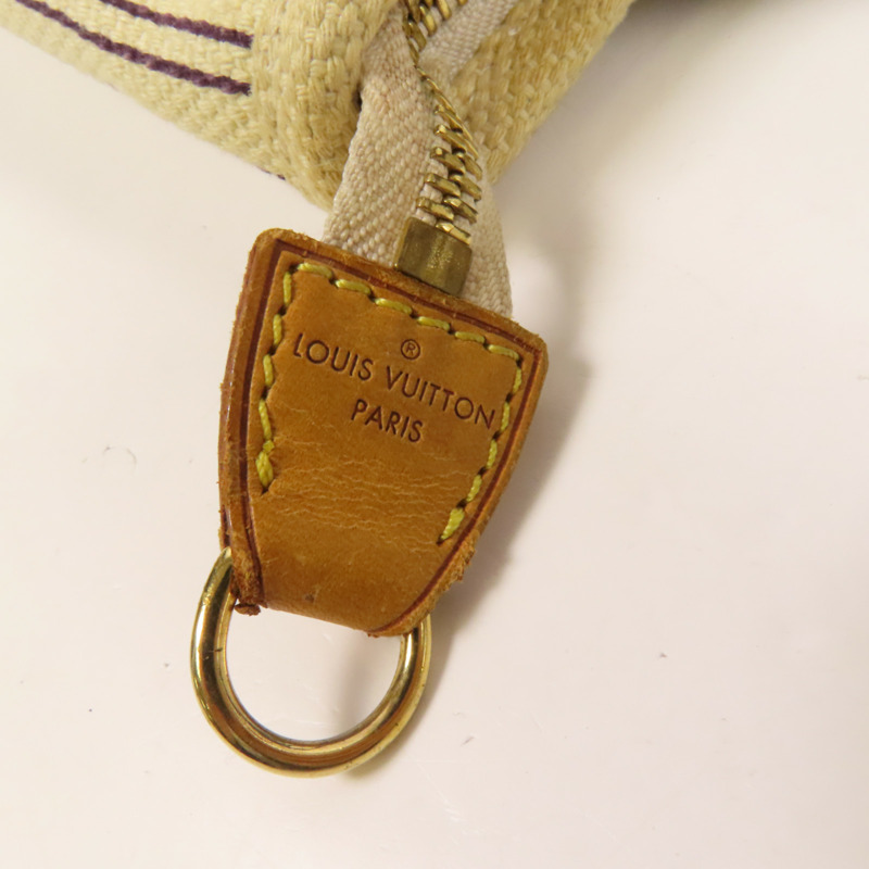 LOUIS VUITTON 帆布Antigua Cabas PM金扣手挽袋-7