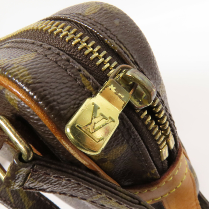 LOUIS VUITTON Monogram Marly Bandouliere金扣肩背袋棕色-6