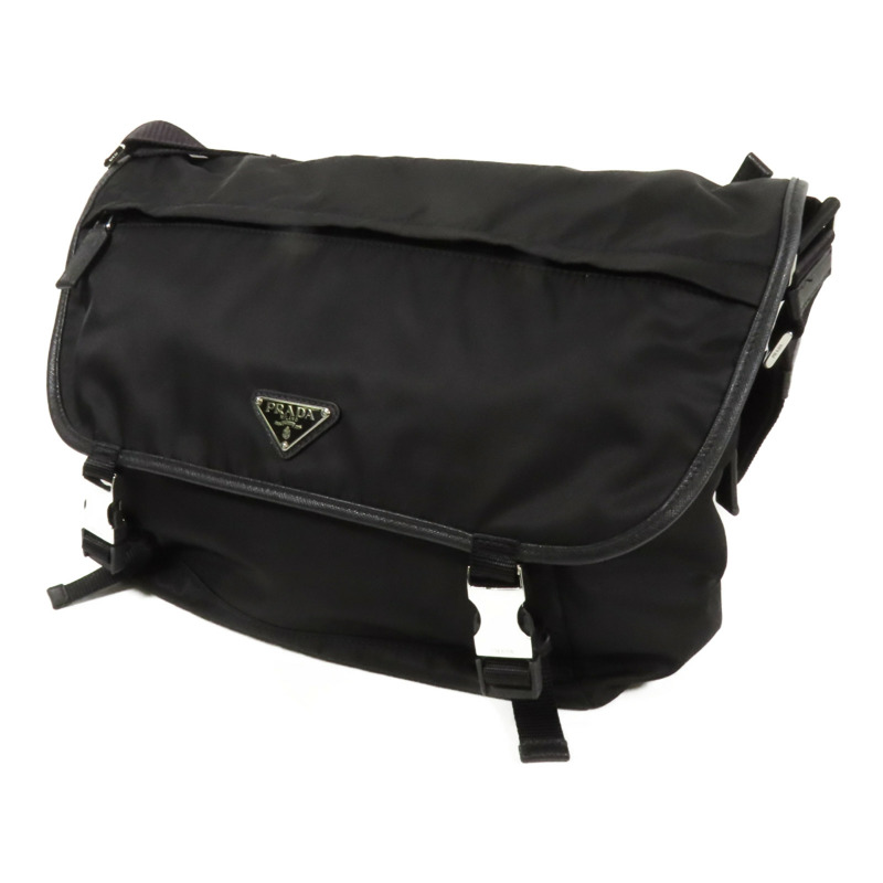 PRADA 尼龍Re-Nylon銀扣肩背袋-2
