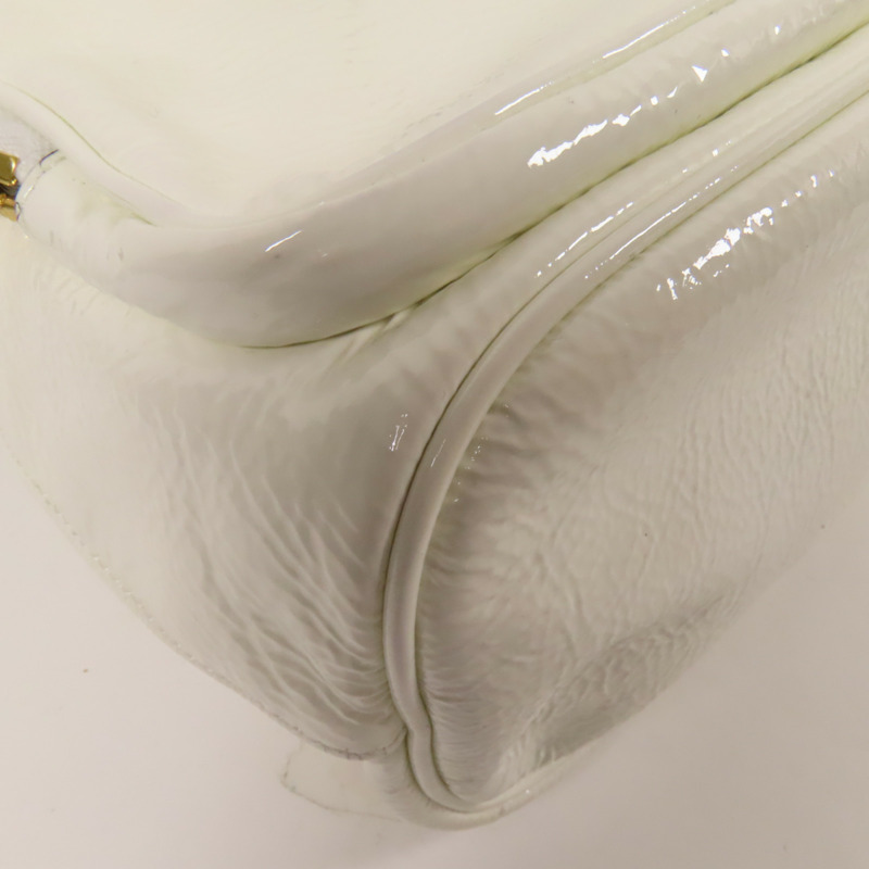 PRADA 漆皮皮革Duet NaplakBag金扣手挽肩背袋兩用袋-11