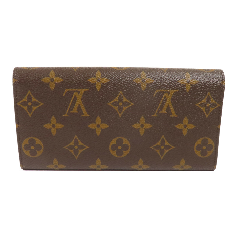 LOUIS VUITTON Monogram Emilie Long Wallet金扣長錢包-1