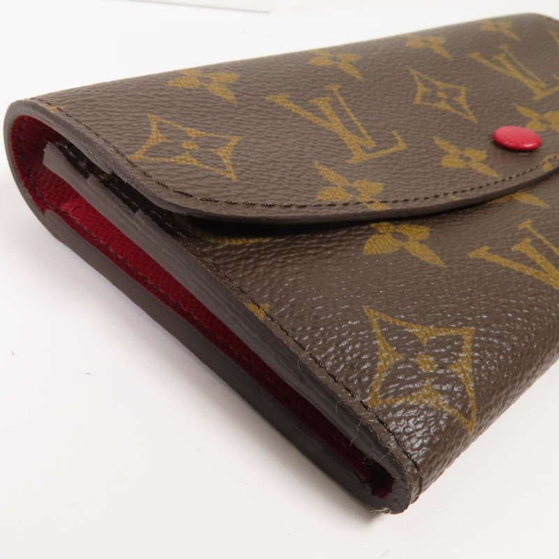 LOUIS VUITTON Monogram Emilie Long Wallet金扣長錢包-5