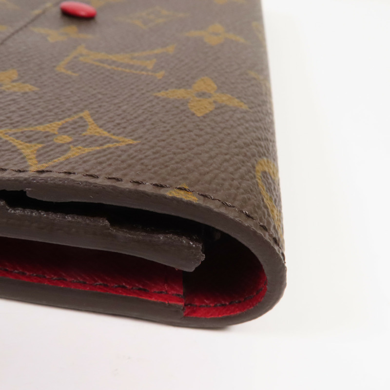 LOUIS VUITTON Monogram Emilie Long Wallet金扣長錢包-7