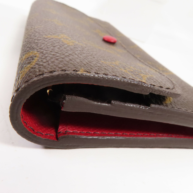 LOUIS VUITTON Monogram Emilie Long Wallet金扣長錢包-8