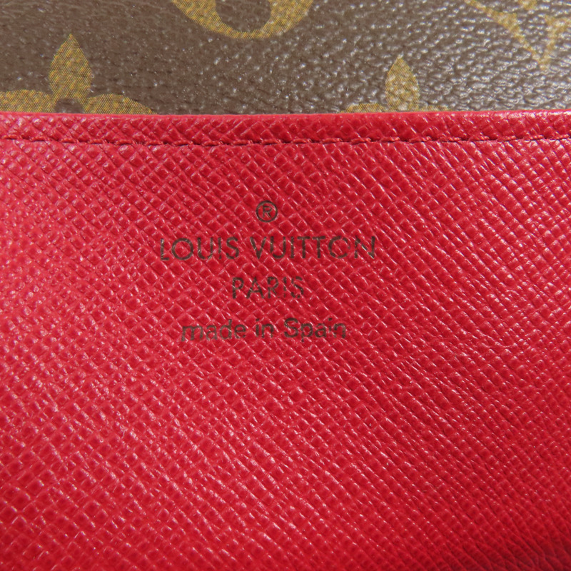 LOUIS VUITTON Monogram Emilie Long Wallet金扣長錢包-11