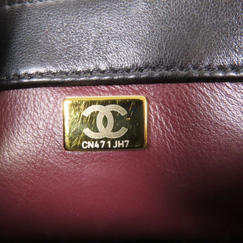 CHANEL 羊皮皮革Trendy CC Small金扣手挽肩背兩用袋-9