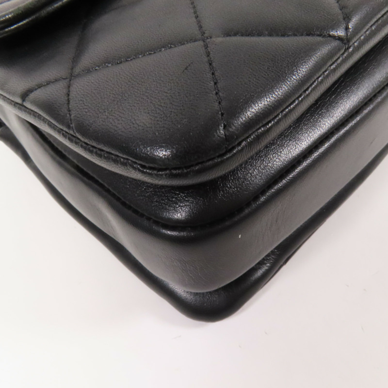 CHANEL 羊皮皮革Trendy CC Small金扣手挽肩背兩用袋-12