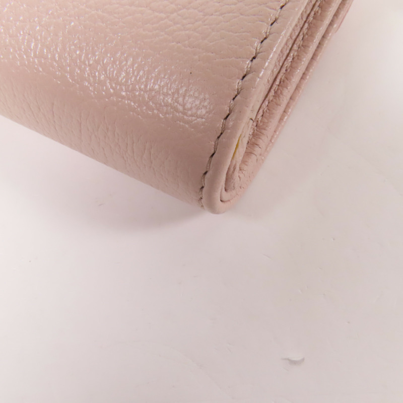 Miu Miu 牛皮皮革Trifold Wallet金扣錢包-10