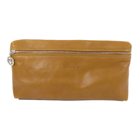 Longchamp 牛皮皮革Pouch手拿包
