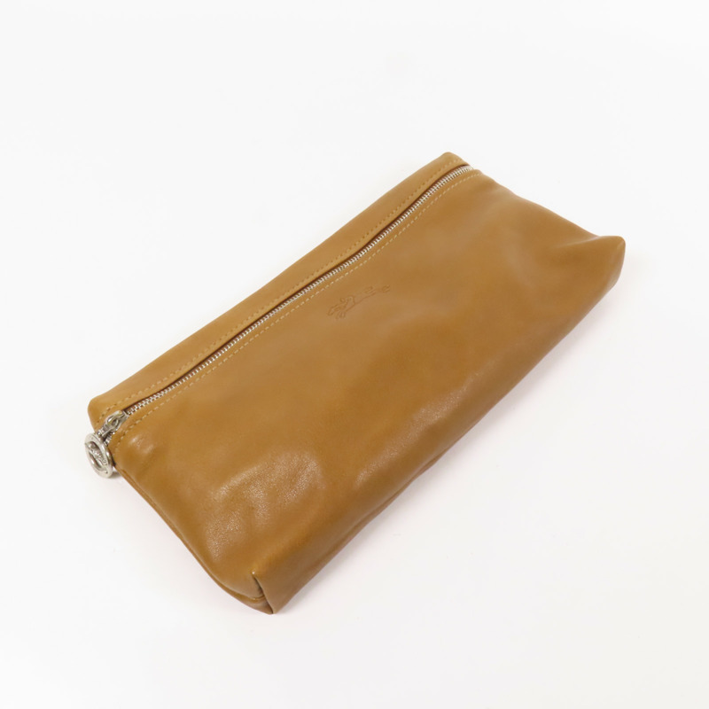 Longchamp 牛皮皮革Pouch手拿包-5