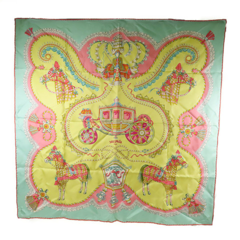 HERMES 絲質Scarf 120X120絲巾