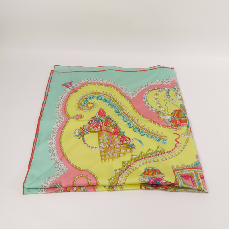 HERMES 絲質Scarf 120X120絲巾-5