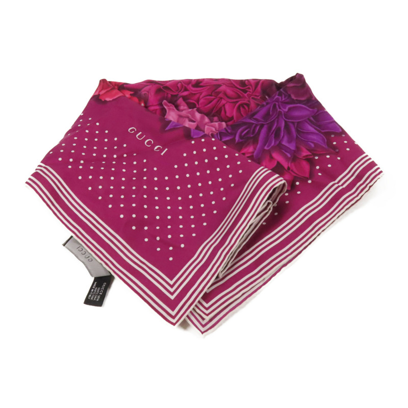 GUCCI 絲質Scarf 120x120絲巾-1