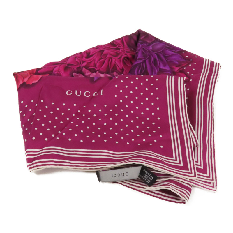 GUCCI 絲質Scarf 120x120絲巾-3