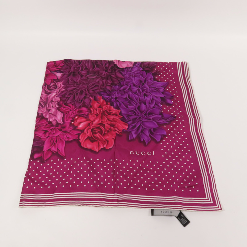 GUCCI 絲質Scarf 120x120絲巾-5