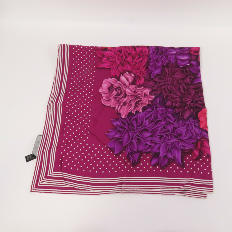 GUCCI 絲質Scarf 120x120絲巾-6