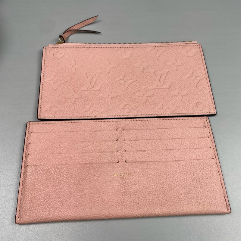 LV路易威登 粉色全皮壓花三合一鏈條包-26