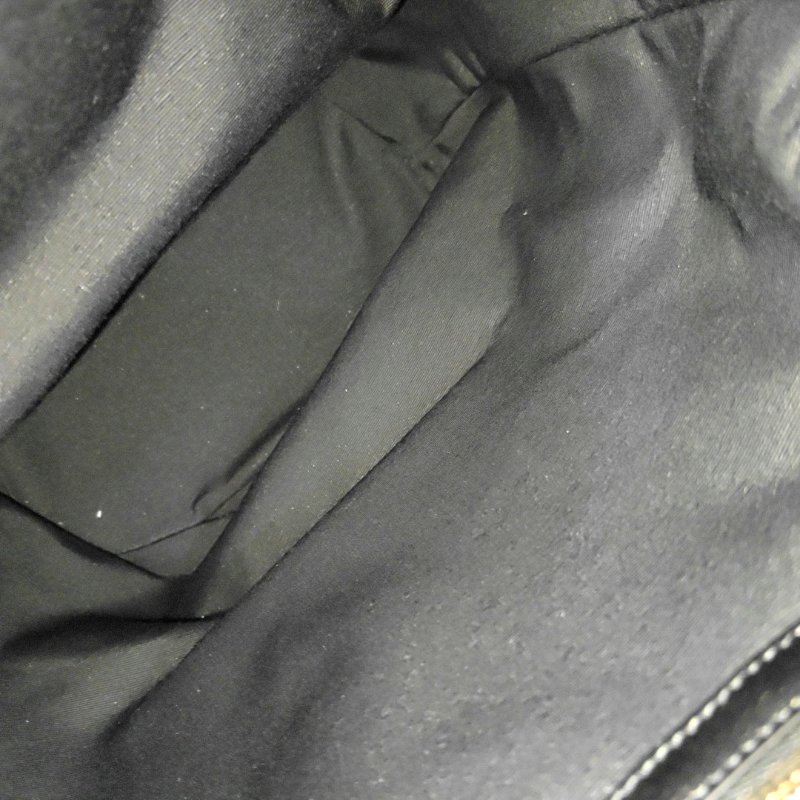 CELINE C CHARM黑色牛皮絎縫單肩包雙肩包 金色五金 9.8新-8