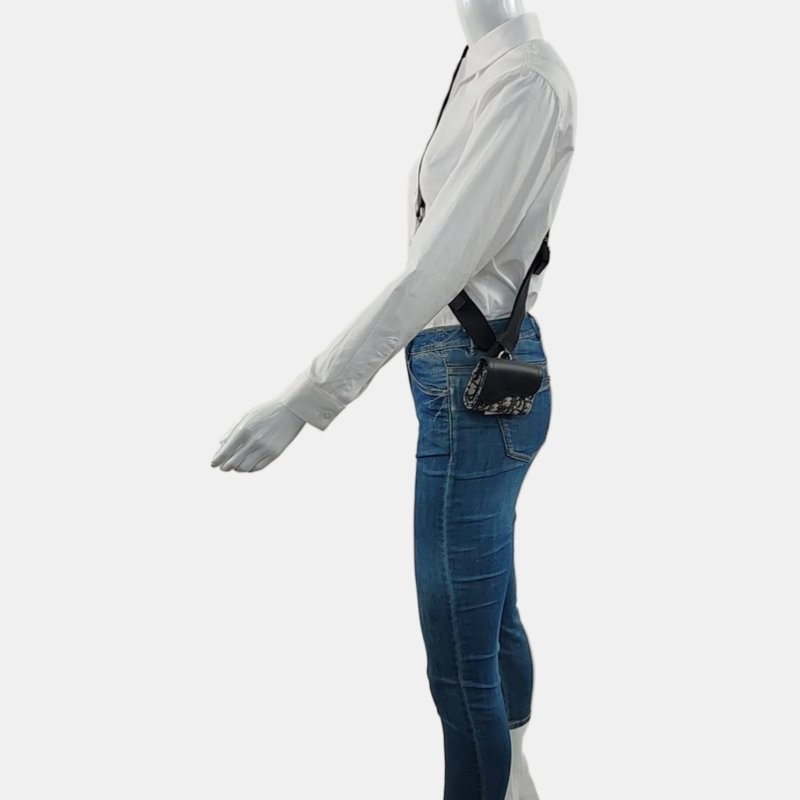 DIOR 黑色牛皮老花提花單肩包斜挎包 銀色五金 可拆卸肩帶-1