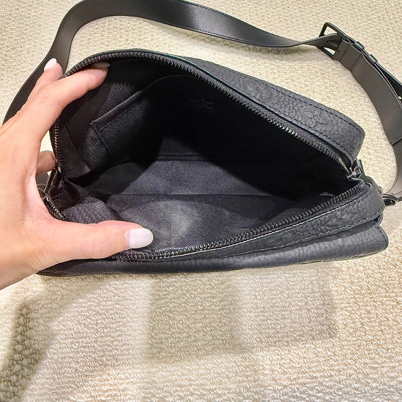 Louis Vuitton -黑色牛皮壓紋STEAMER郵差包-2