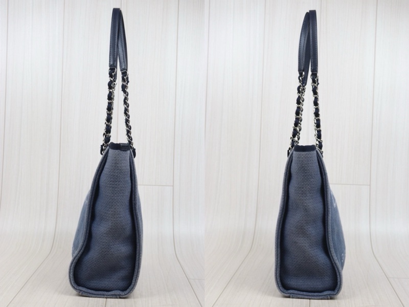 Chanel 丹寧牛仔小號沙灘包-4