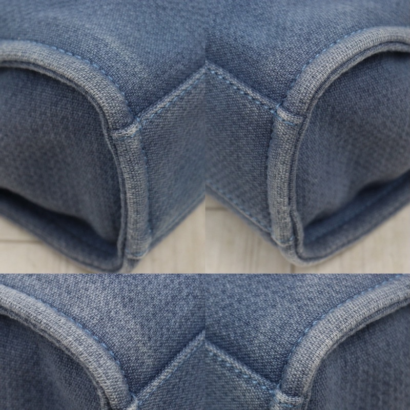 Chanel 丹寧牛仔小號沙灘包-7